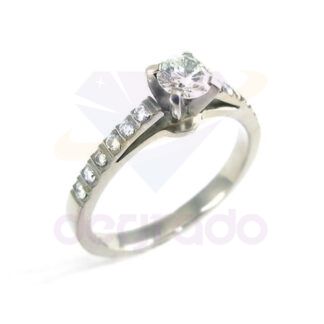 Anillo de Compromiso Solitario 3mm