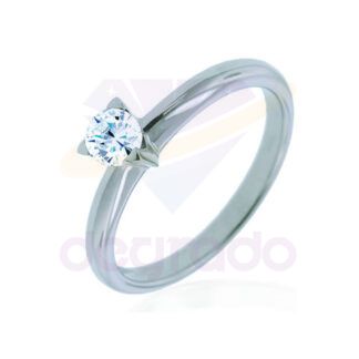 Anillo de compromiso solitario 3mm