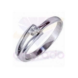 Anillo de compromiso solitario eclipse de 3mm